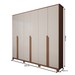 Guarda-Roupa Casal Calábria 6 Portas 6 Gavetas Nature/Off White - Panorama Móveis