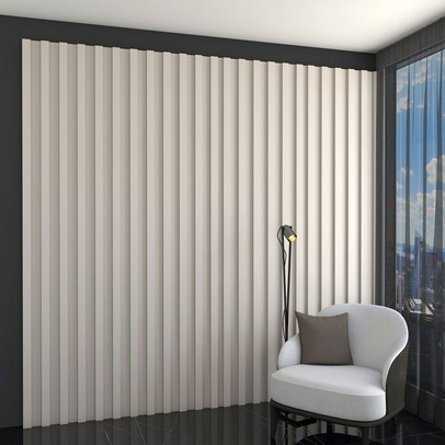 Painel para TV 100% Mdf Ripado Decoração 183 Cm Off White - Panorama Móveis