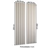 Painel para TV 100% Mdf Ripado Decoração 89,5 Cm Off White - Panorama Móveis
