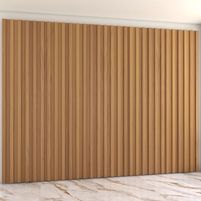 Painel para TV 100% Mdf Ripado Decoração 134 Cm Freijó - Panorama Móveis