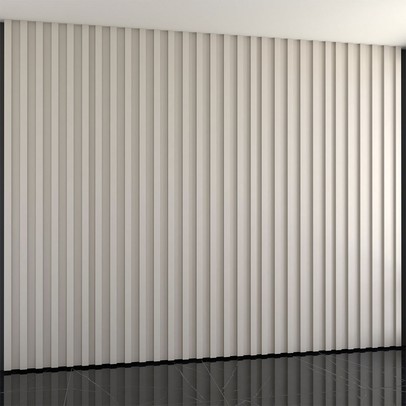 Painel para TV 100% Mdf Ripado Decoração 250 Cm Off White - Panorama Móveis