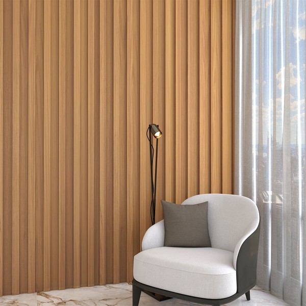 Painel para TV 100% Mdf Ripado Decoração 250 Cm Freijó - Panorama Móveis