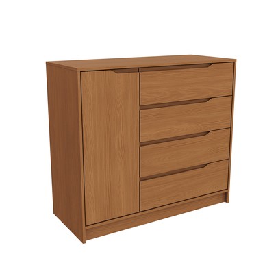 Cômoda 1 Porta 4 Gavetas R260 Canela - Kappesberg