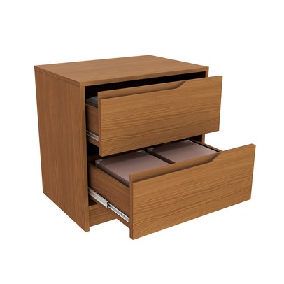 Mesa de Cabeceira 2 Gavetas R261 Canela - Kappesberg