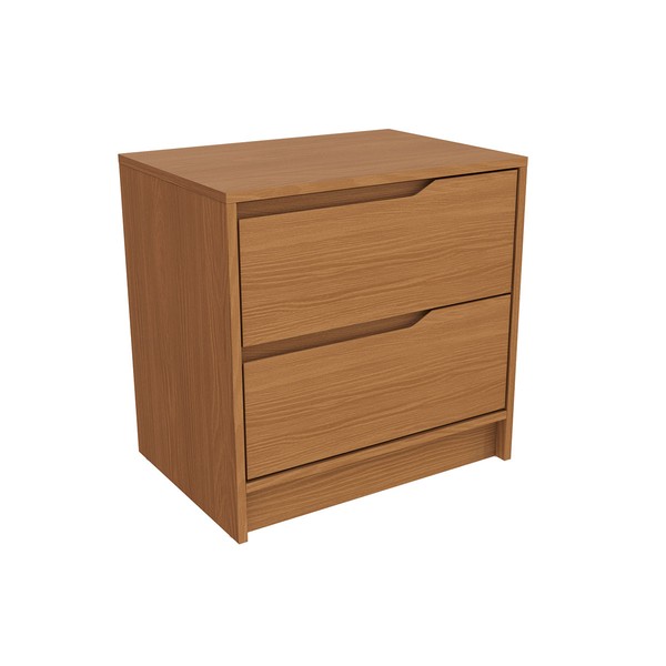 Mesa de Cabeceira 2 Gavetas R261 Canela - Kappesberg