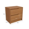Mesa de Cabeceira 2 Gavetas R261 Canela - Kappesberg