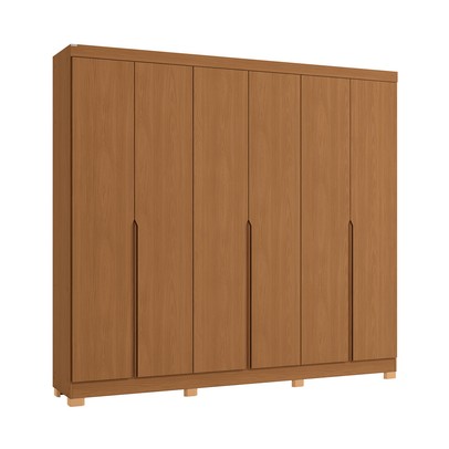 Guarda-Roupa Casal 6 Portas 4 Gavetas Cb02r582 Canela - Kappesberg