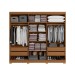 Guarda-Roupa Casal 6 Portas 4 Gavetas Cb02r582 Canela/Azul Profundo - Kappesberg