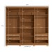 Guarda-Roupa Casal 6 Portas 4 Gavetas Cb02r582 Canela/Azul Profundo - Kappesberg
