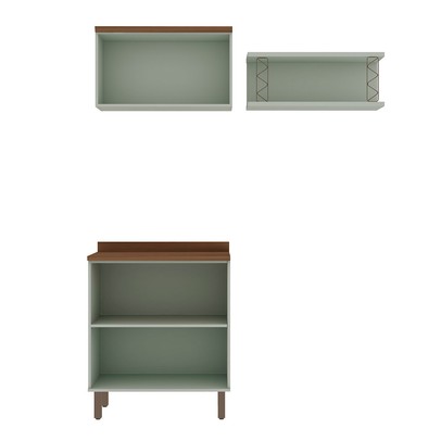 Armário Multiuso Acquaflex 3 Peças Elegance Mint - Genialflex