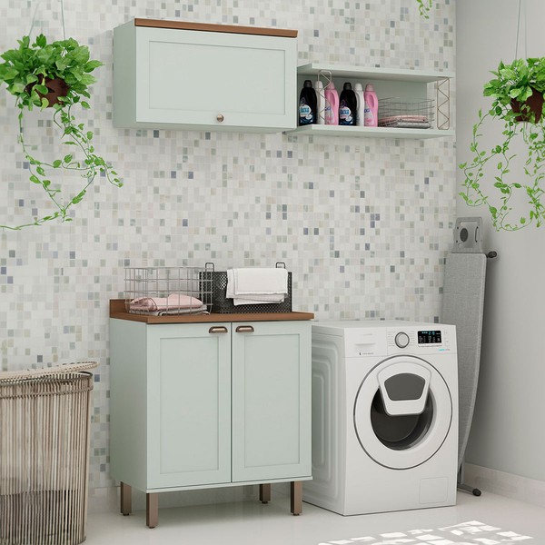 Armário Multiuso Acquaflex 3 Peças Elegance Mint - Genialflex