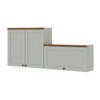 Armário Multiuso Acquaflex 3 Portas Clean Mint - Genialflex