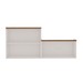 Armário Multiuso Acquaflex 3 Portas Clean Branco Fosco - Genialflex