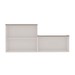 Armário Multiuso Acquaflex 3 Portas Clean Branco Fosco/Fendi - Genialflex