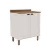 Armário Multiuso Acquaflex 2 Portas Small Branco/Fosco - Genialflex