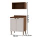 Armário Multiuso Acquaflex 2 Peças Splash Ebano/Off White - Genialflex