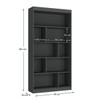 Estante para Livros 93 Cm Grafite Ho-2907 - Hecol Móveis