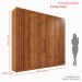 Guarda-Roupa Casal Magnus 6 Portas 6 Gavetas Ripado 100% Mdf Cinamomo - Pnr Móveis