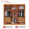 Guarda-Roupa Casal Magnus 6 Portas 6 Gavetas Ripado 100% Mdf Cinamomo - Pnr Móveis