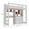 Cama Infantil Multifuncional Benin 2 Portas Branco/Nogal - Pnr Móveis