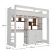 Cama Infantil Multifuncional Benin 2 Portas Branco/Nogal - Pnr Móveis
