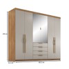 Guarda-Roupa Casal Giardino 6 Portas Amêndola/Nude Prime Tx - Demóbile