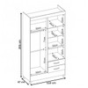 Guarda-Roupa Astro 4 Portas Amêndola/Off-White - Demóbile