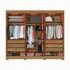 Guarda-Roupa Casal Eldorado Premium 6 Portas 6 Gavetas com Espelho com Pés 100% Mdf Cinamomo/Off White - Pnr Móveis