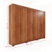 Guarda-Roupa Casal Eldorado Premium 6 Portas 6 Gavetas com Pé 100% Mdf Cinamomo - Pnr Móveis