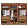 Guarda-Roupa Casal Eldorado Premium 6 Portas 6 Gavetas com Pé 100% Mdf Cinamomo/Off White - Pnr Móveis