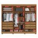 Guarda-Roupa Casal Eldorado Premium 6 Portas 6 Gavetas com Pé 100% Mdf Cinamomo/Off White - Pnr Móveis