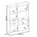 Cozinha Compacta Harmonia 6 Portas 2 Gavetas Amêndola/Branco - Demóbile
