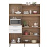Cozinha Compacta Harmonia 6 Portas 2 Gavetas Amêndola/Branco - Demóbile