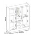 Guarda-Roupa Capelinha Lord 4 Portas ébano Touch - Demóbile