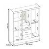 Guarda-Roupa Capelinha Lord 4 Portas Branco/Rosa/Branco - Demóbile