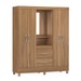 Guarda-Roupa Capelinha Lord 4 Portas Amêndola Touch - Demóbile