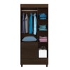 Guarda-Roupa Wind 3 Portas ébano Touch - Demóbile