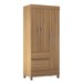 Guarda-Roupa Wind 3 Portas Amêndoa Touch - Demóbile