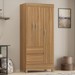 Guarda-Roupa Wind 3 Portas Amêndoa Touch - Demóbile