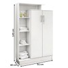 Armário Multiuso Elite 2 Portas com Chave Branco - Demóbile
