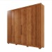 Guarda-Roupa Casal Magnus 6 Portas 6 Gavetas com Pés Ripado 100% Mdf Cinamomo - Pnr Móveis