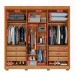Guarda-Roupa Casal Magnus 6 Portas 6 Gavetas com Pés Ripado 100% Mdf Cinamomo - Pnr Móveis