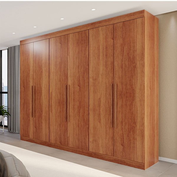 Guarda-Roupa Casal Eldorado Premium 6 Portas 6 Gavetas Cinamomo - Pnr Móveis