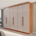 Guarda-Roupa Casal Eldorado Premium 6 Portas 6 Gavetas Cinamomo/Off White - Pnr Móveis