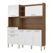 Cozinha Compacta Select 6 Portas 2 Gavetas Amêndola/Branco - Demóbile