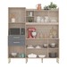 Cozinha Compacta Select 6 Portas 2 Gavetas Avena/Grafito - Demóbile