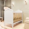 Berço Americano 3 em 1 Elô 100% Mdf Branco Brilho/Amêndoa - Móveis Peroba