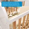 Berço Americano 3 em 1 Elô 100% Mdf Branco Brilho/Amêndoa - Móveis Peroba