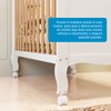 Berço Americano 3 em 1 Elô 100% Mdf Branco Brilho/Amêndoa - Móveis Peroba