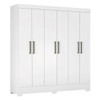 Guarda-Roupa Vero 6 Portas Branco - Demóbile